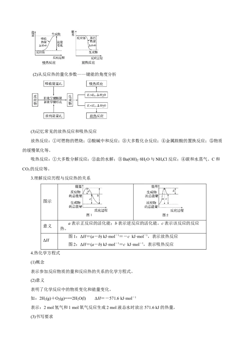 第15讲化学反应的热效应（讲）-2023年高考化学一轮复习讲练测（原卷版）_05高考化学_新高考复习资料_2023年新高考资料_一轮复习_2023年高考化学一轮复习讲练测（新教材新高考）