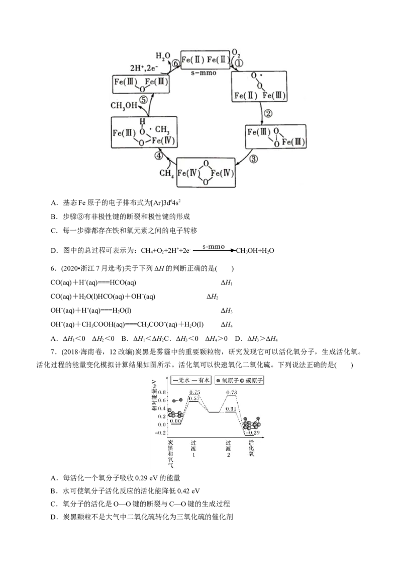 第01讲化学反应的热效应(练习)(原卷版)_05高考化学_2025年新高考资料_一轮复习_2025年高考化学一轮复习讲练测（新教材新高考）_第六章化学反应与能量