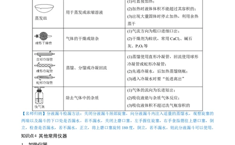 第33讲化学实验基本知识和技能（讲义）（原卷版）_05高考化学_2024年新高考资料_1.2024一轮复习_2024年高考化学一轮复习讲练测（新教材新高考）_第33讲化学实验基本知识和技能（讲义）