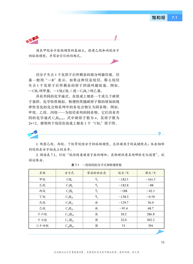普通高中教科书&middot;化学必修第二册(1)_高中全套电子教材及答案。_01高中电子教材全套_化学_沪科技版_高中年级_必修第二册