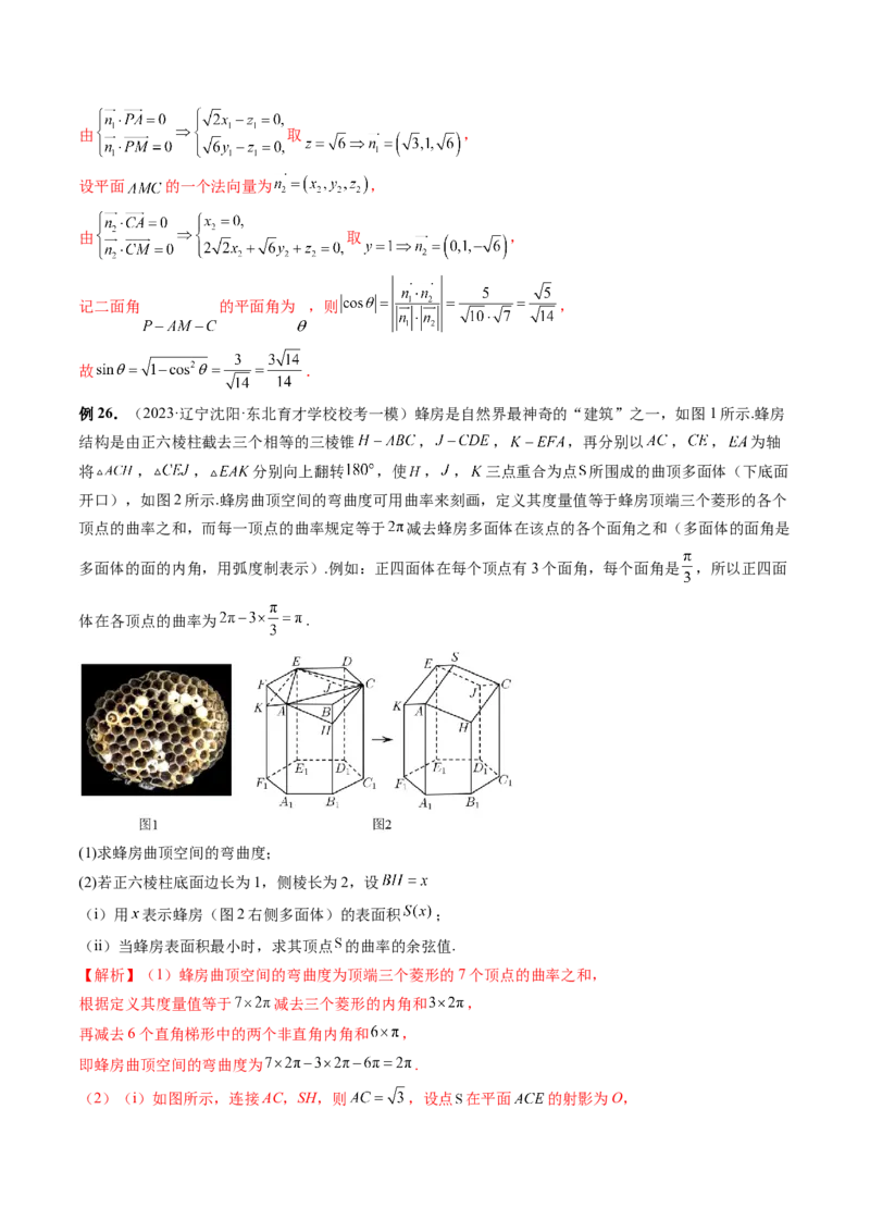 重难点突破06立体几何解答题最全归纳总结（九大题型）（解析版）_2.2025数学总复习_2024年新高考资料_1.2024一轮复习_2024年高考数学一轮复习讲练测（新教材新高考）