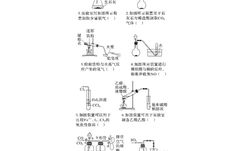 第5章热点强化12　化学装置图的正误判断_05高考化学_2024年新高考资料_1.2024一轮复习_2024年高考化学一轮复习讲义（新人教新高考版）_学生版在此文件夹_大一轮复习讲义