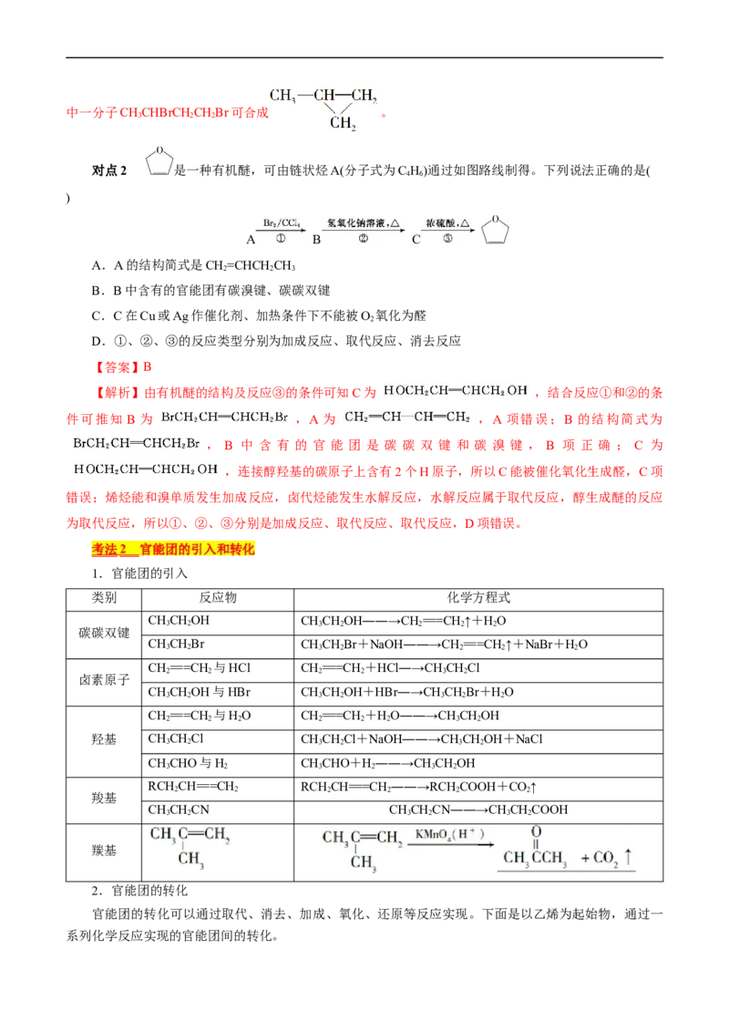 考点40有机合成(核心考点精讲精练)_05高考化学_通用版（老高考）复习资料_2024年复习资料_完备战2024年高考化学一轮复习考点帮（全国通用）_考点40有机合成（核心考点精讲精练）