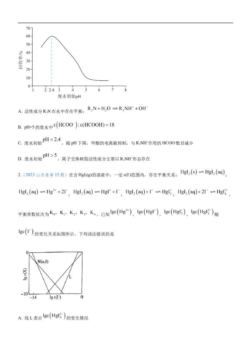 考点1电离平衡（核心考点精讲精练（原卷版）_05高考化学_新高考复习资料_2024年新高考资料_一轮复习资料_完备战2024年高考化学一轮复习考点帮（新高考专用）