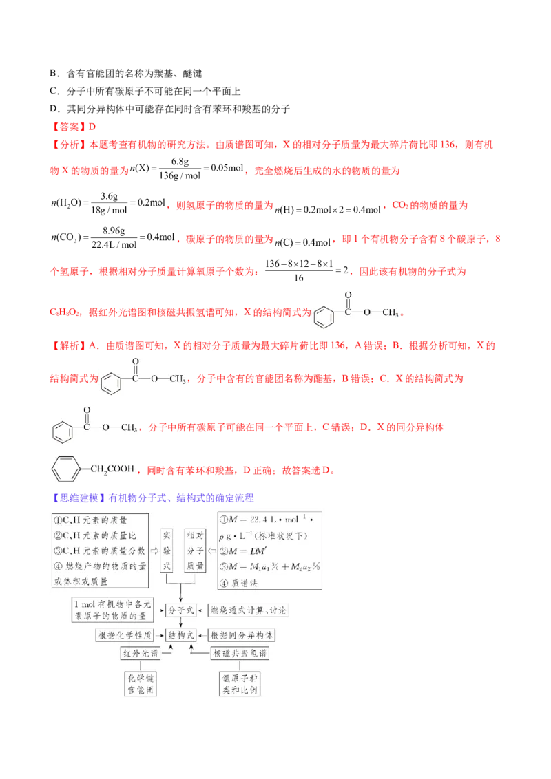 第01讲有机化合物的结构特点与研究方法（讲义）（解析版）_05高考化学_2025年新高考资料_一轮复习_2025年高考化学一轮复习讲练测（新教材新高考）_第九章有机化学基础