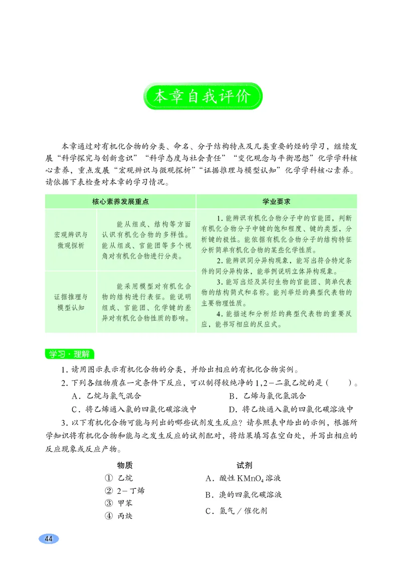 普通高中教科书&middot;化学选择性必修3有机化学基础_高中全套电子教材及答案。_01高中电子教材全套_化学_鲁科版_高中年级_选择性必修3有机化学基础