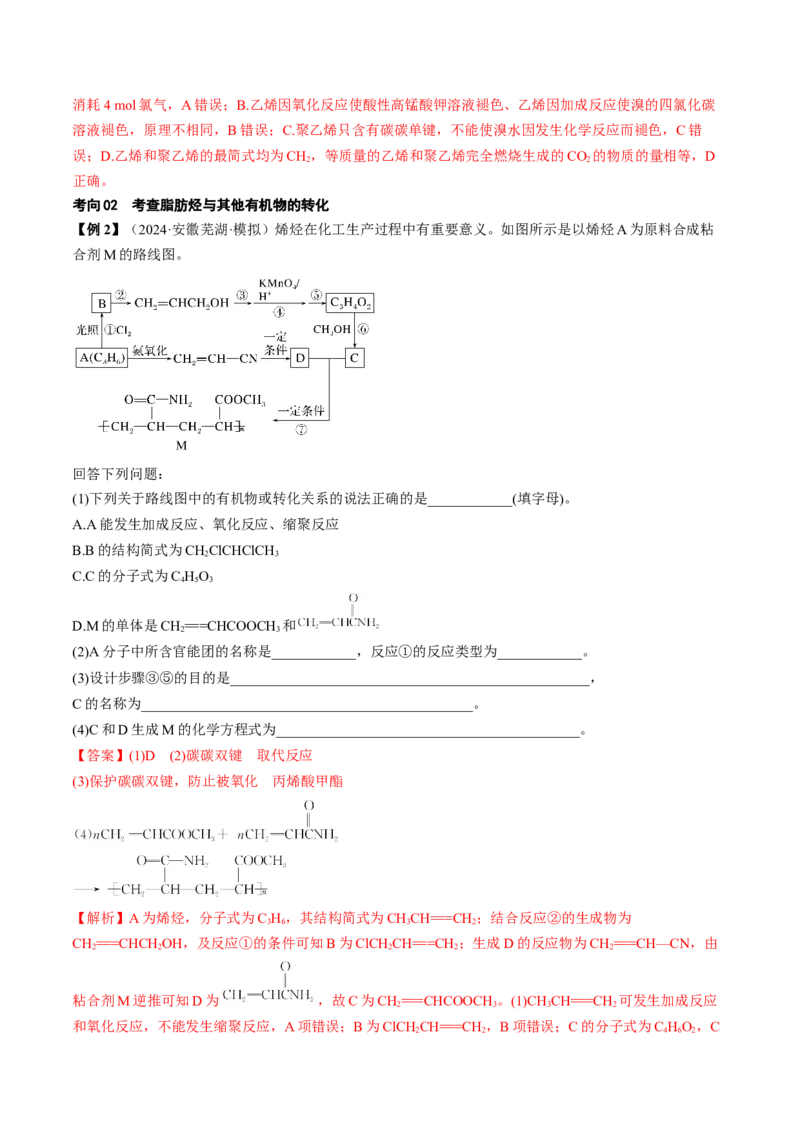 考点35烃（核心考点精讲精练）-备战2025年高考化学一轮复习考点帮（新高考通用）（解析版）_05高考化学_2025年新高考资料_一轮复习_备战2025年高考化学一轮复习考点帮