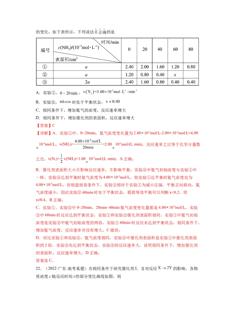 第13练化学反应速率与化学平衡的综合考查（解析版）_05高考化学_2024年新高考资料_2.2024二轮复习_2023年暑假分层作业高二化学（2024届一轮复习通用）