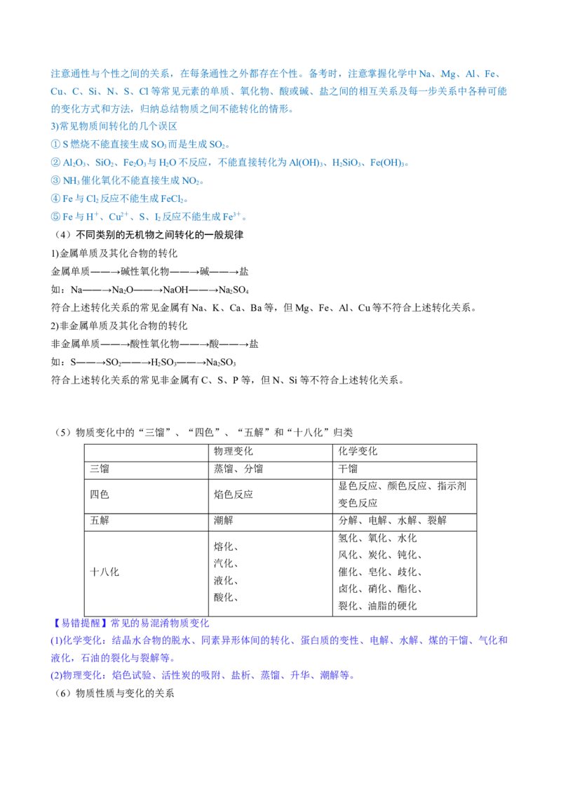 第04讲物质的组成、性质和分类（讲义）（解析版）_05高考化学_2024年新高考资料_1.2024一轮复习_2024年高考化学一轮复习讲练测（新教材新高考）