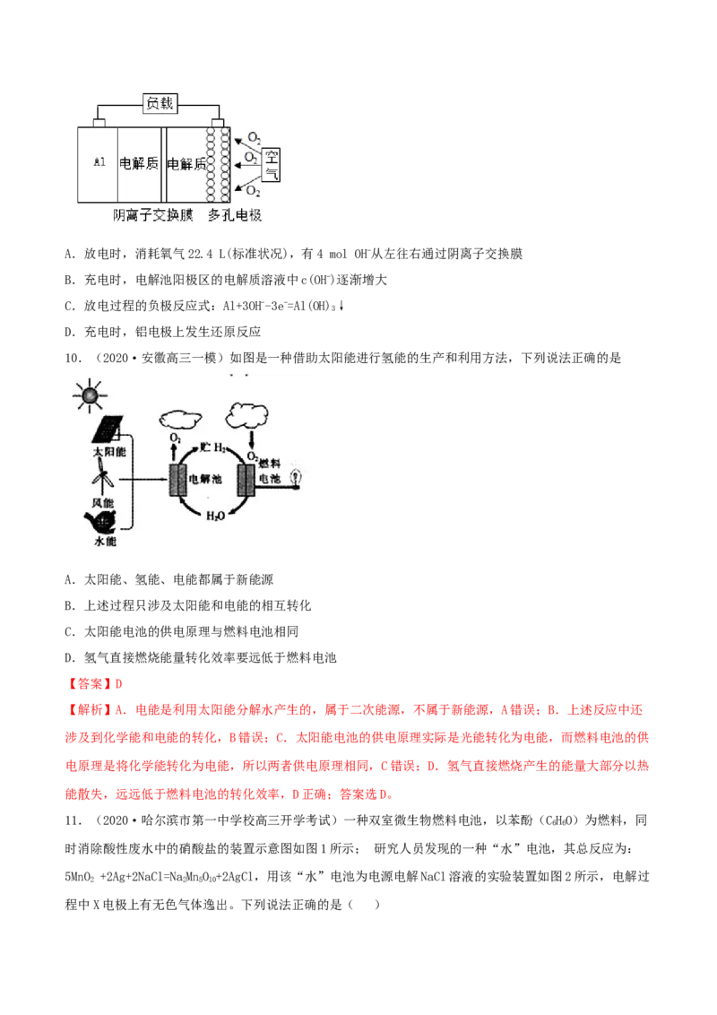 第六章能力提升检测卷（精练）-2022年一轮复习讲练测（原卷版）_05高考化学_新高考复习资料_2022年新高考资料_2022年高考化学一轮复习讲练测