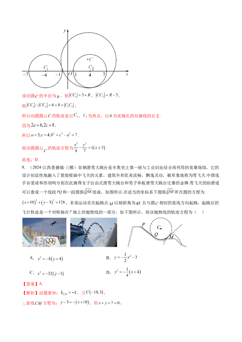 重难点突破05求曲线的轨迹方程（十一大题型）（解析版）_2.2025数学总复习_2025年新高考资料_一轮复习_2025年高考数学一轮复习讲练测（新教材新高考，含2024高考真题）