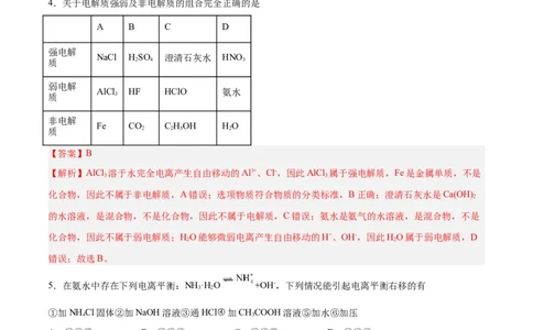 第21讲电离平衡（练）-2024年高考化学大一轮复习精讲精练+专题讲座（解析版）_05高考化学_2024年新高考资料_1.2024一轮复习_2024年高考化学大一轮复习精讲精练+专题讲座