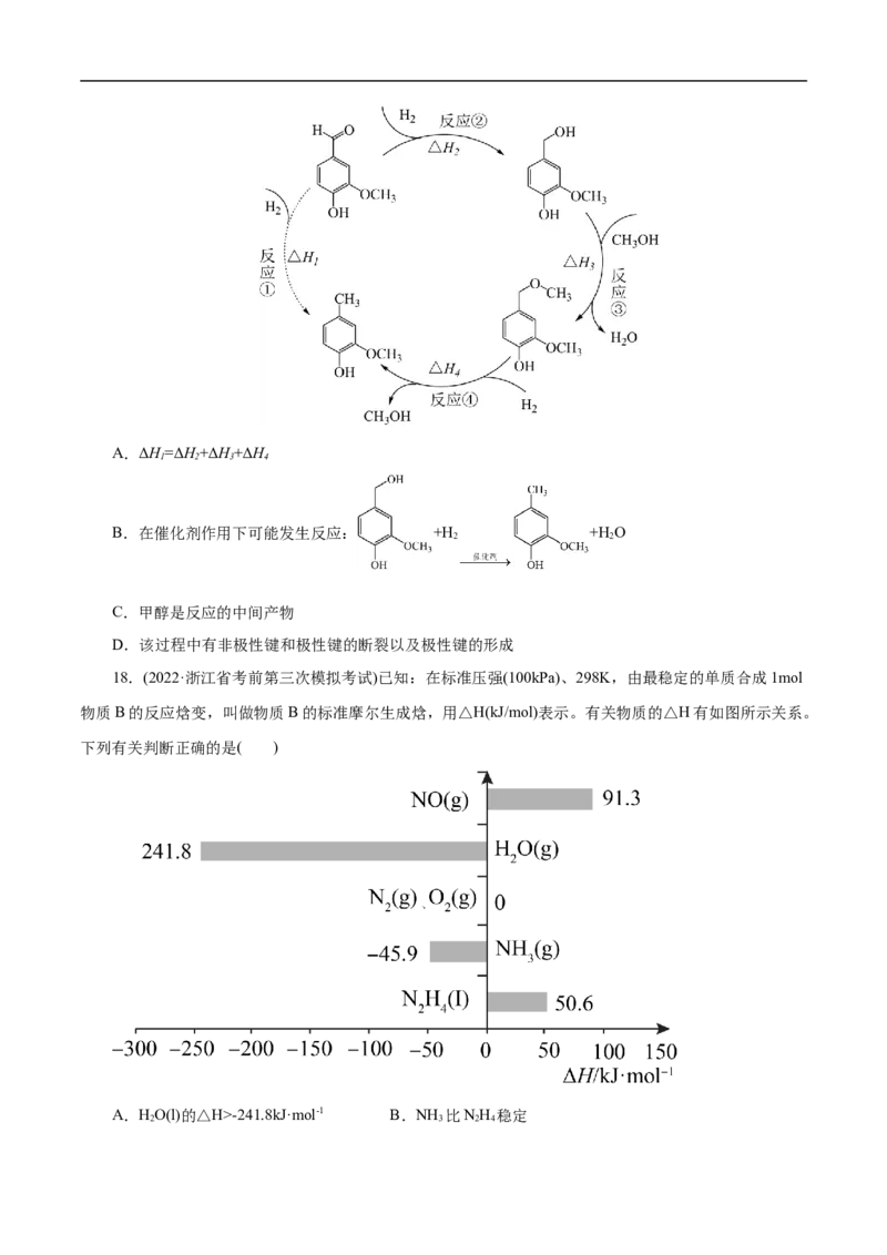 考点17化学反应的热效应（原卷版）_05高考化学_通用版（老高考）复习资料_2023年复习资料_一轮复习_备战2023年高考化学一轮复习考点帮（全国通用）