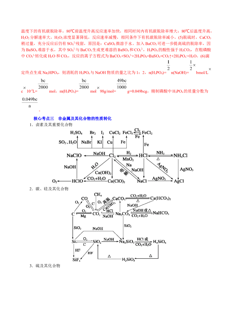 解密07非金属及其化合物(讲义)-高频考点解密2021年高考化学二轮复习讲义+分层训练_05高考化学_新高考复习资料_2021新高考资料