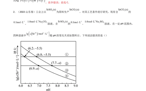 高频考点34难溶电解质的沉淀溶解平衡-2023年高考化学二轮复习高频考点51练（解析版）_05高考化学_新高考复习资料_2023年新高考资料_二轮复习