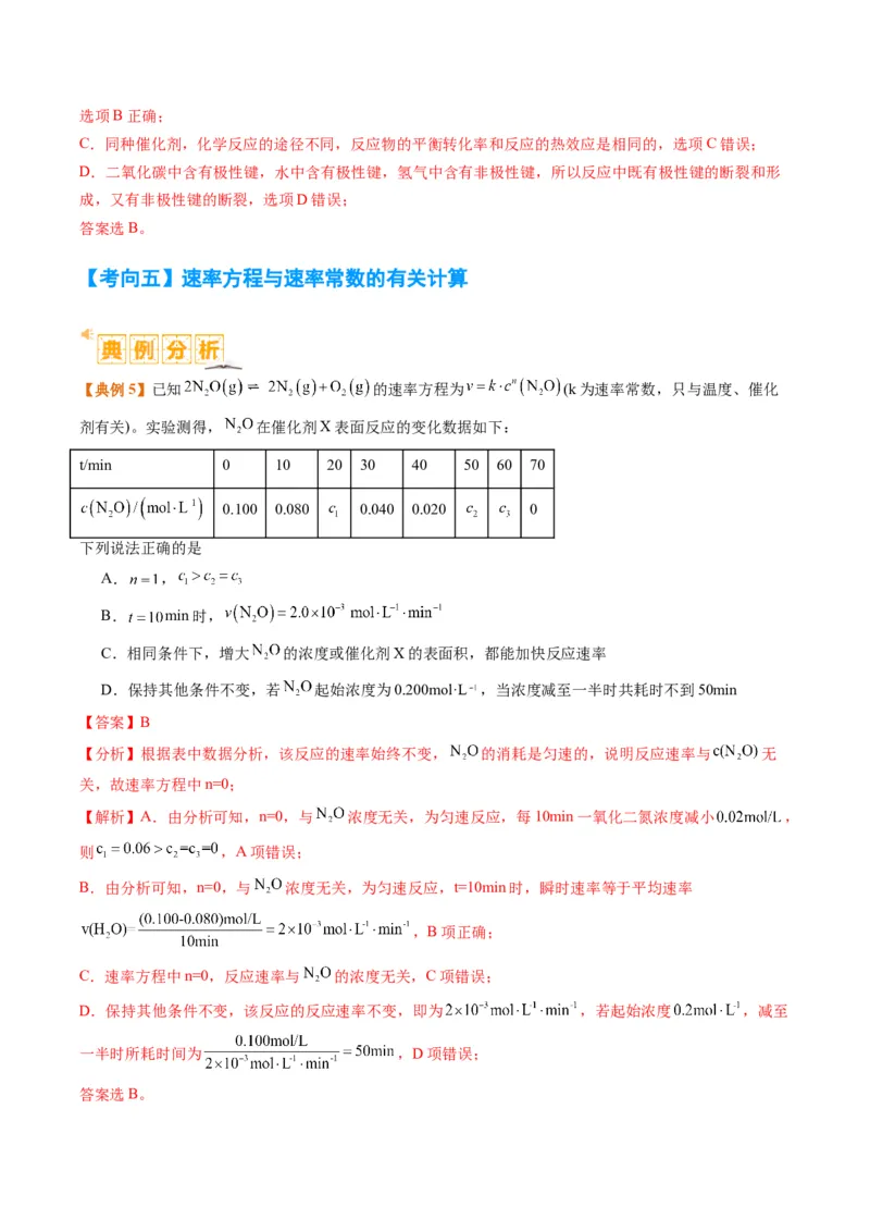 题型10反应微观机理分析速率方程及其应用（解析版）_05高考化学_2024年新高考资料_2.2024二轮复习_2024年高考化学二轮热点题型归纳与变式演练（新高考通用）
