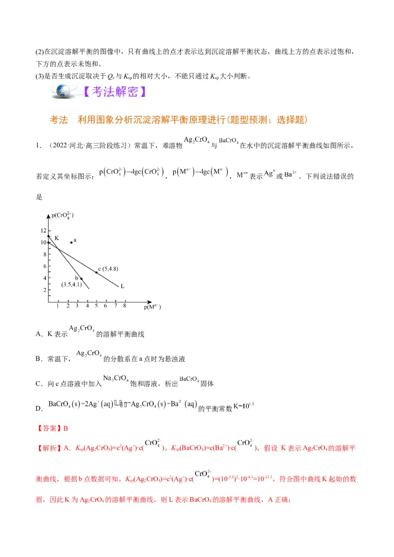 解密08水溶液中的离子平衡（讲义）-高频考点解密2022年高考化学二轮复习讲义+分层训练（全国通用）（解析版）_05高考化学_通用版（老高考）复习资料_2023年复习资料_二轮复习