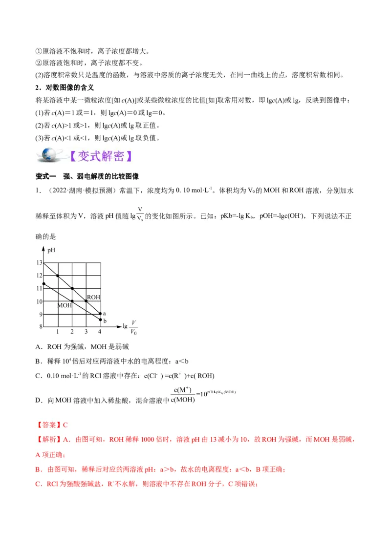 解密08水溶液中的离子平衡（讲义）-高频考点解密2022年高考化学二轮复习讲义+分层训练（全国通用）（解析版）_05高考化学_通用版（老高考）复习资料_2023年复习资料_二轮复习