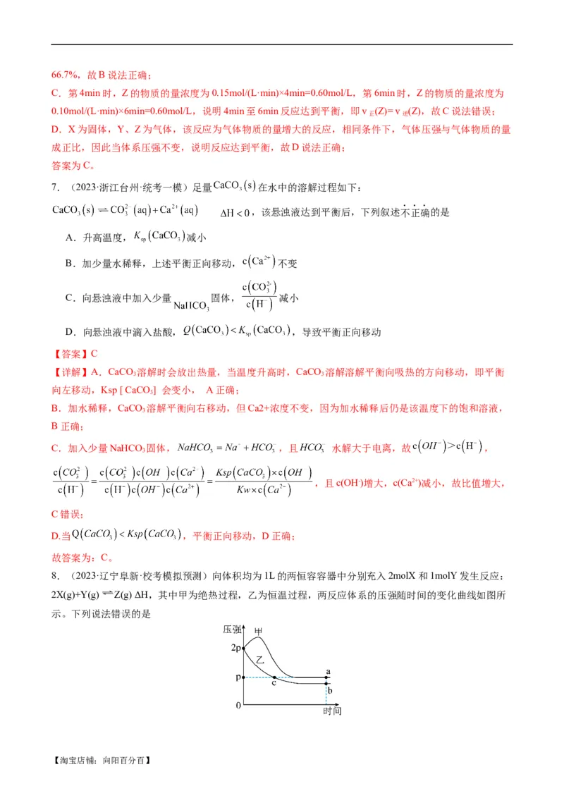 重难点11化学反应速率与化学平衡-2024年高考化学热点&middot;重点&middot;难点专练（新高考专用）（解析版）_05高考化学_新高考复习资料_2024年新高考资料_❤专项复习资料_教师版（含答案解析）