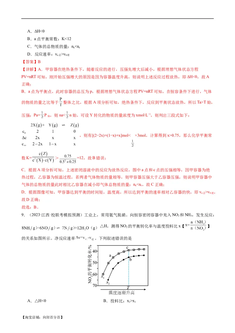 重难点11化学反应速率与化学平衡-2024年高考化学热点&middot;重点&middot;难点专练（新高考专用）（解析版）_05高考化学_新高考复习资料_2024年新高考资料_❤专项复习资料_教师版（含答案解析）