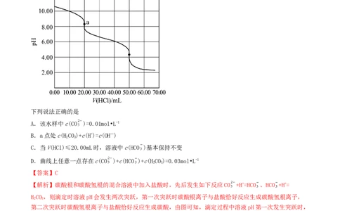 高考解密08水溶液中的离子反应与平衡（讲义）-高频考点解密2023年高考化学二轮复习讲义+分层训练（新高考专用）（解析版）_05高考化学_新高考复习资料_2023年新高考资料_二轮复习