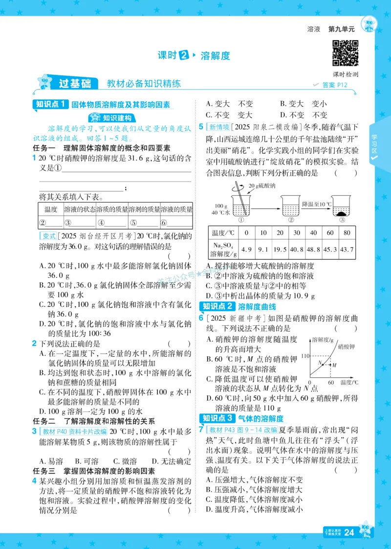 2026《初中化学&bull;一遍过》9年级下册(人教)_2026春《初中一遍过》系列_2026《天星教育&bull;一遍过》（9年级下册）（化学）（RJ）