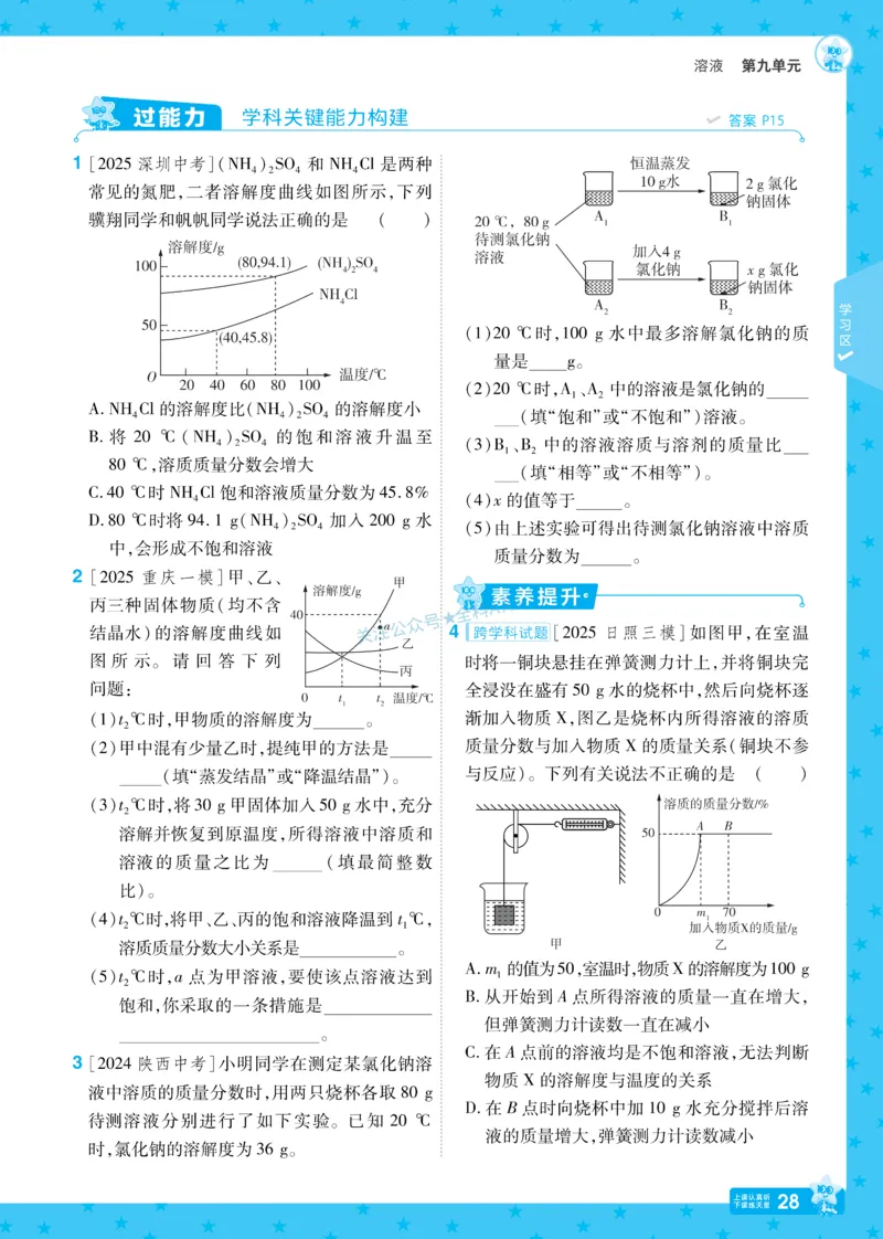 2026《初中化学&bull;一遍过》9年级下册(人教)_2026春《初中一遍过》系列_2026《天星教育&bull;一遍过》（9年级下册）（化学）（RJ）