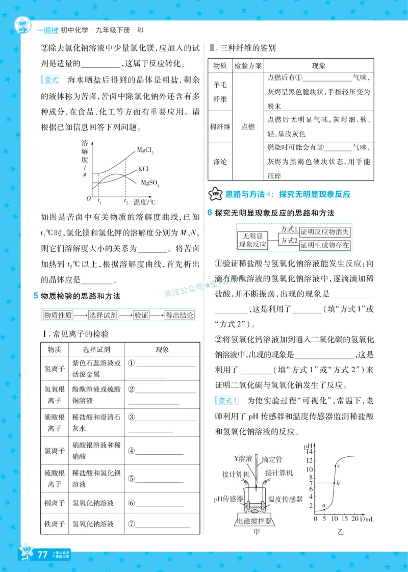 2026《初中化学&bull;一遍过》9年级下册(人教)_2026春《初中一遍过》系列_2026《天星教育&bull;一遍过》（9年级下册）（化学）（RJ）
