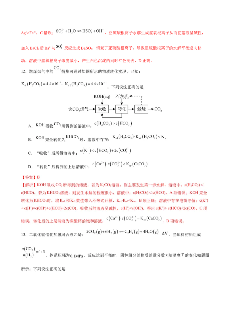 黄金卷01-赢在高考&middot;黄金8卷备战2024年高考化学模拟卷（江苏专用）（解析版）_05高考化学_2024年新高考资料_4.2024高考模拟预测试卷