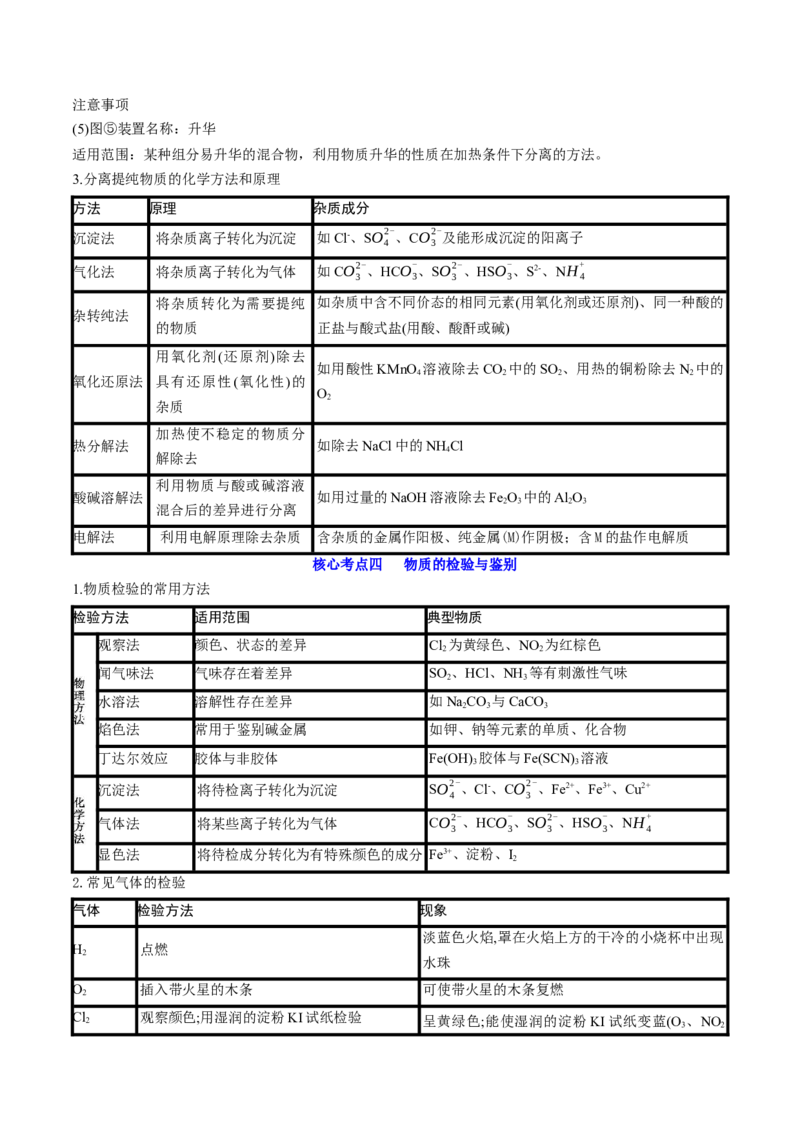 高考解密13化学实验基础（讲义）-高频考点解密2023年高考化学二轮复习讲义+分层训练（新高考专用）（原卷版）_05高考化学_新高考复习资料_2023年新高考资料_二轮复习