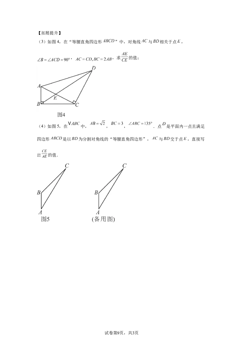 2024-2025学年广东省深圳市深圳高级中学九年级（下）中考三模数学试卷_2026春《初中一遍过》系列_2026《天星教育&bull;一遍过》（9年级下册)）(人教+北师）_2025全国各地中考数学模拟试卷