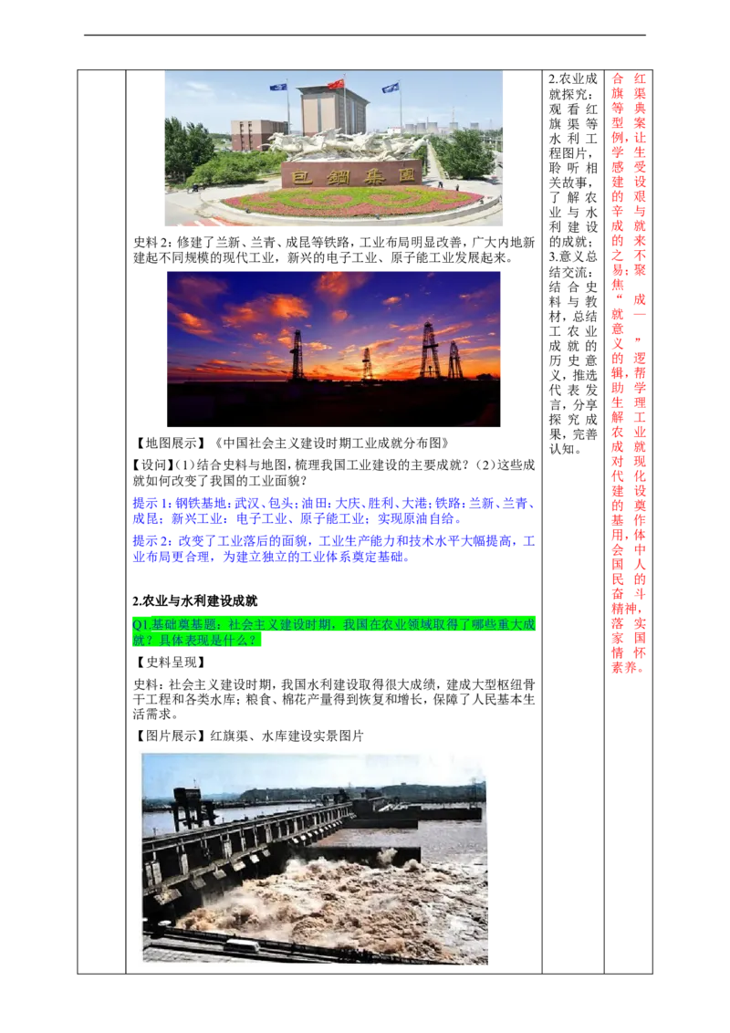 第6课社会主义建设的巨大成就和先锋模范（教学设计）_新八下历史_00、更新资料3月23日_新版_第三套_第二套_2026春季新版-持续更新中_00.大单元教案+PPT课件+分层作业第2套已更完第13课