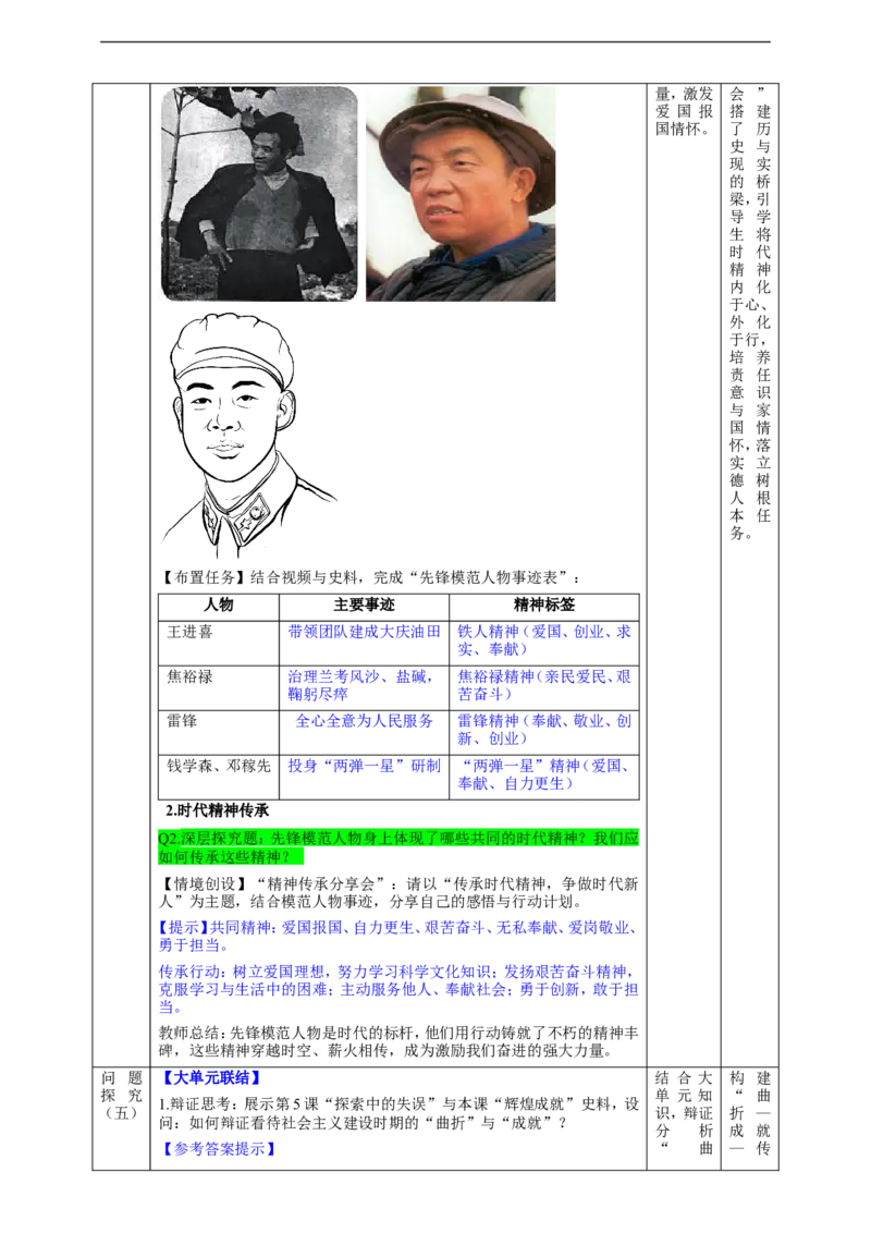 第6课社会主义建设的巨大成就和先锋模范（教学设计）_新八下历史_00、更新资料3月23日_新版_第三套_第二套_2026春季新版-持续更新中_00.大单元教案+PPT课件+分层作业第2套已更完第13课