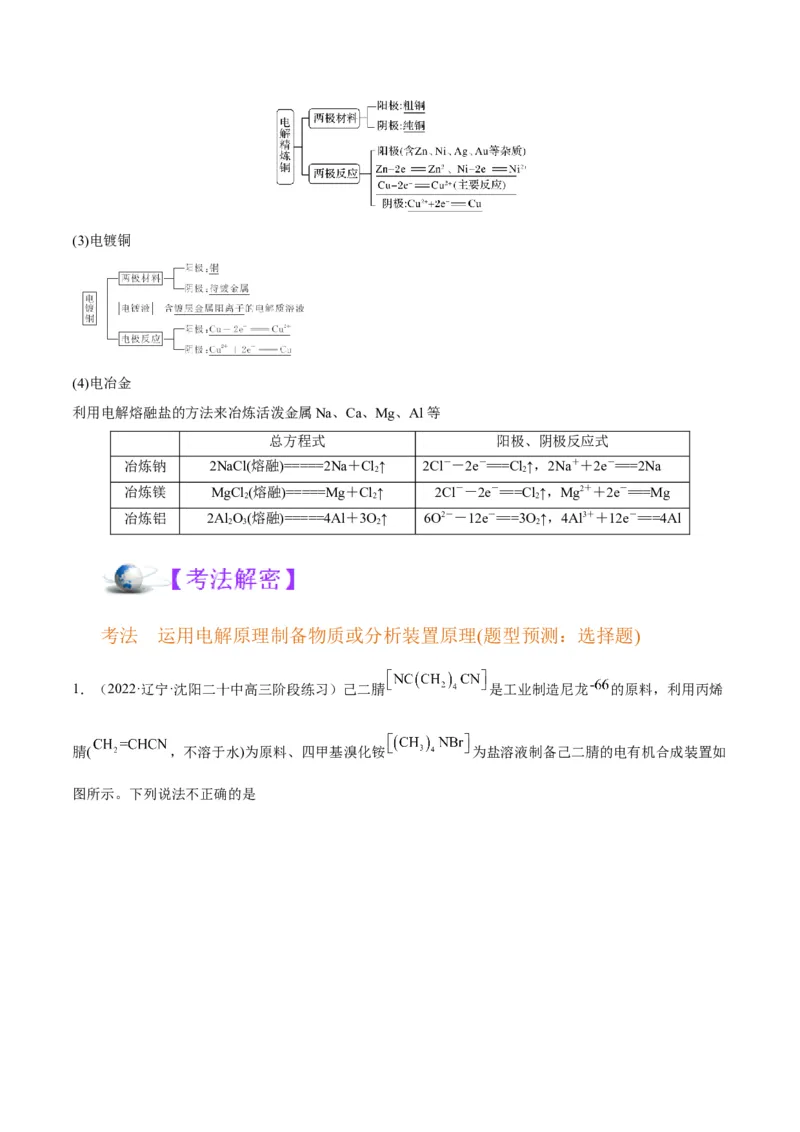 解密09电化学基础（讲义）-高频考点解密2022年高考化学二轮复习讲义+分层训练（全国通用）（解析版）_05高考化学_通用版（老高考）复习资料_2023年复习资料_二轮复习
