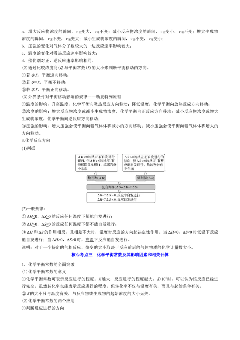 高考解密07化学反应速率与化学平衡（讲义）-高频考点解密2023年高考化学二轮复习讲义+分层训练（新高考专用）（解析版）_05高考化学_新高考复习资料_2023年新高考资料_二轮复习