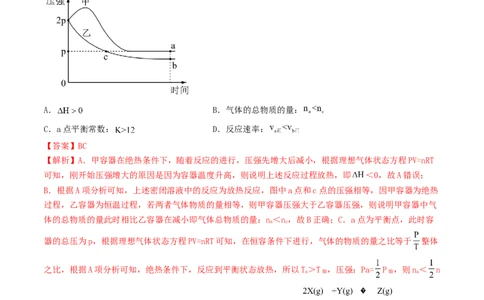 高考解密07化学反应速率与化学平衡（讲义）-高频考点解密2023年高考化学二轮复习讲义+分层训练（新高考专用）（解析版）_05高考化学_新高考复习资料_2023年新高考资料_二轮复习