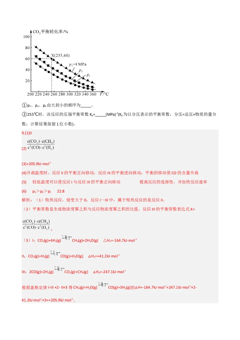 高频考点29化学反应速率平衡图像-2023年高考化学二轮复习高频考点51练（解析版）_05高考化学_新高考复习资料_2023年新高考资料_二轮复习_2023年高考化学二轮复习高频考点51练292724123