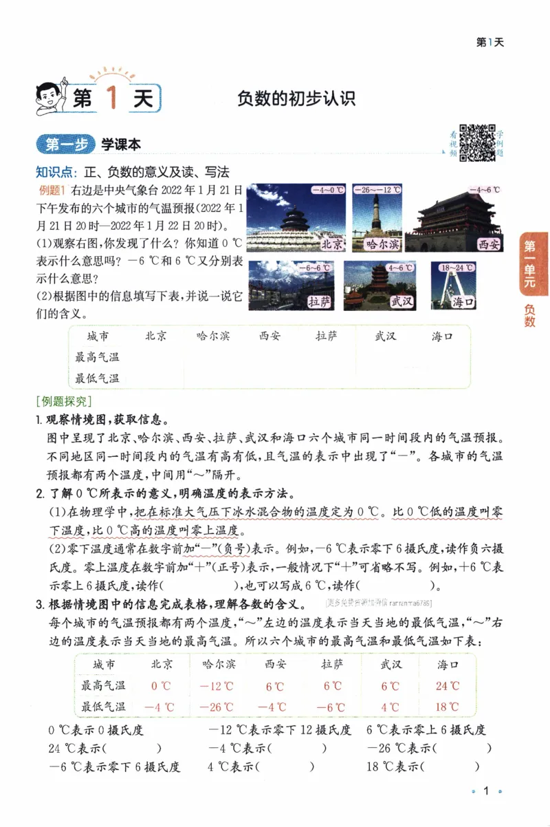 26春《一本预备六年级下册》人教数学_26春人教版数学三下_09、练习题+试卷合集_-26春《预备新学期》_26春《一本预备6年级下册》人教数学