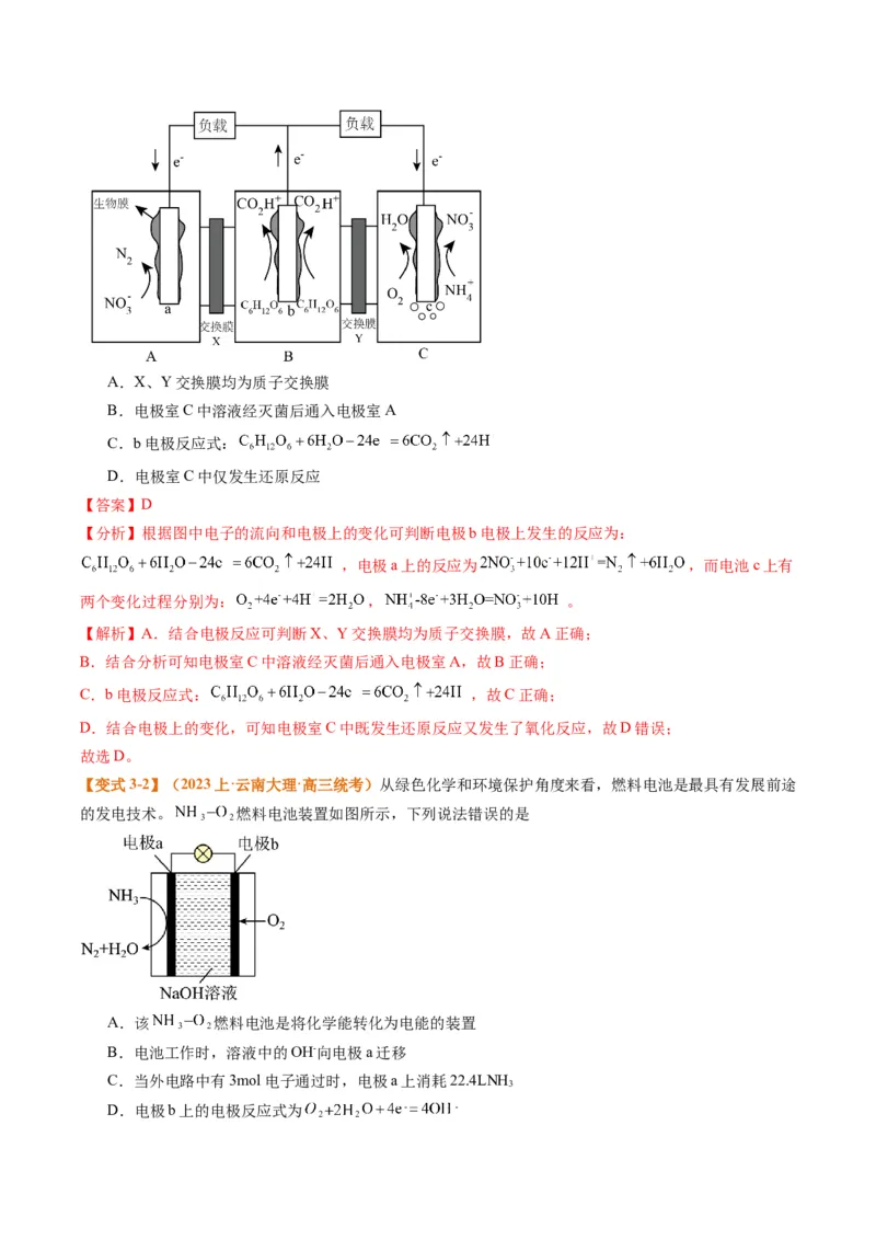 题型11新型电化学装置分析（解析版）_05高考化学_2024年新高考资料_2.2024二轮复习_2024年高考化学二轮热点题型归纳与变式演练（新高考通用）