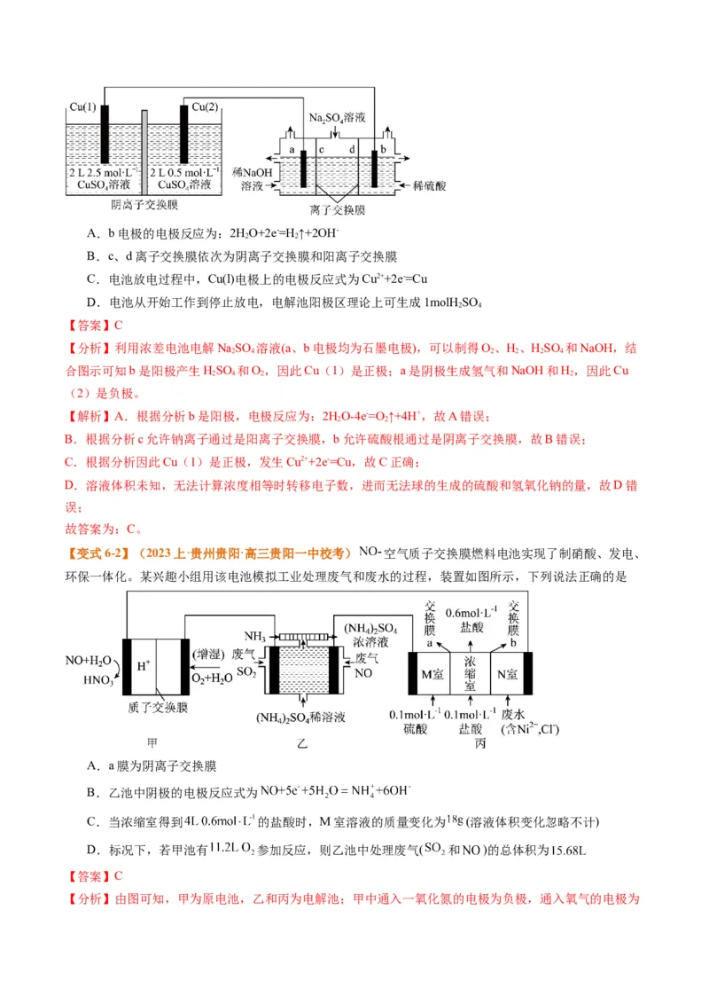 题型11新型电化学装置分析（解析版）_05高考化学_2024年新高考资料_2.2024二轮复习_2024年高考化学二轮热点题型归纳与变式演练（新高考通用）