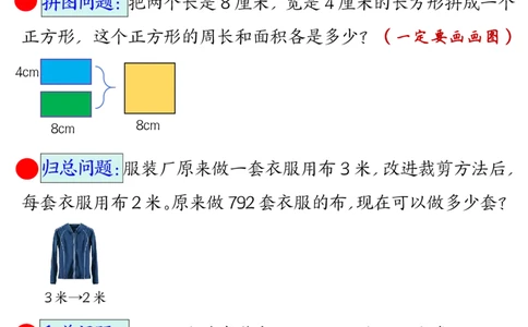 2026春7页完整版三下数学期末常考易错思维应用题母题-空白_26春人教版数学三下_06、小纸条合集