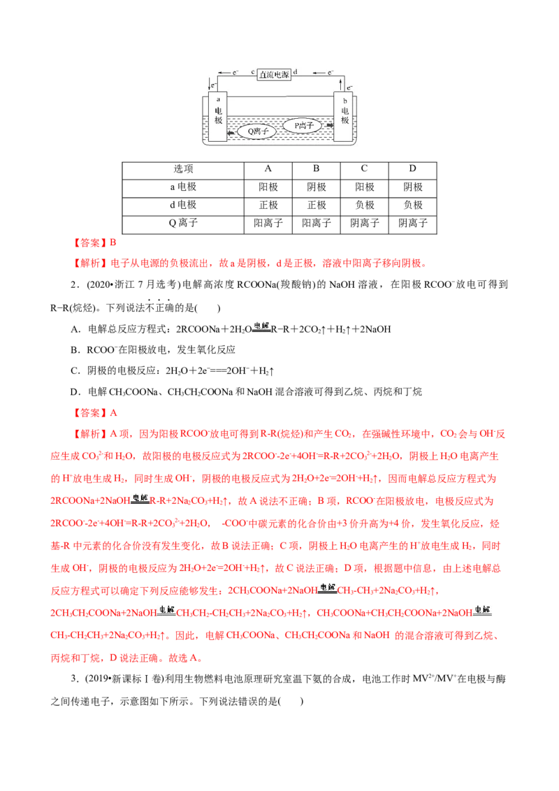 解密08化学反应与能量（讲义）-高频考点解密2021年高考化学二轮复习讲义+分层训练（浙江专版）_05高考化学_新高考复习资料_2021新高考资料