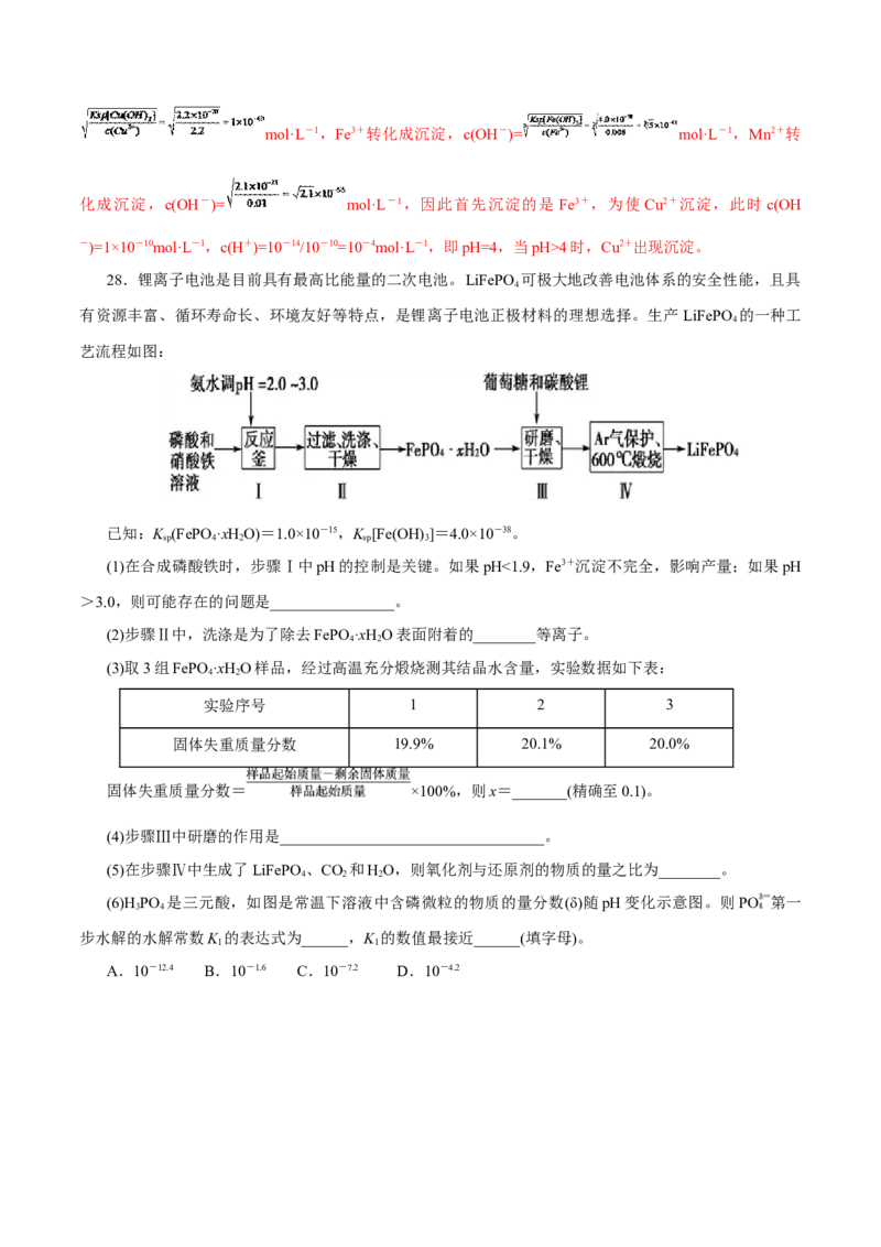 解密10水溶液中离子反应(集训)(解析版)_05高考化学_新高考复习资料_2021新高考资料_高频考点解密2021年高考化学二轮复习讲义+分层训练（浙江专版）3.28更新