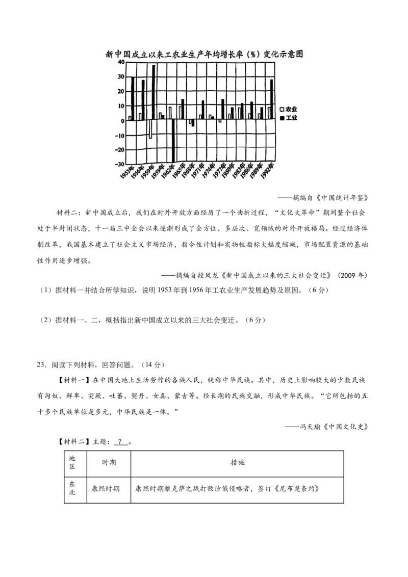 期末检测卷（基础过关）（后附答案）-（统编版）_新八下历史_00、更新资料3月23日_第二套(4)_大单元教学课件+教学设计-U40_第六单元科技文化与社会生活（18-19）