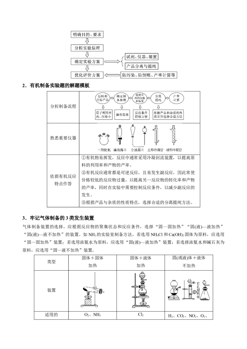 解密15实验方案的设计与评价（讲义）-高频考点解密2022年高考化学二轮复习讲义+分层训练（全国通用）（解析版）_05高考化学_通用版（老高考）复习资料_2023年复习资料_二轮复习