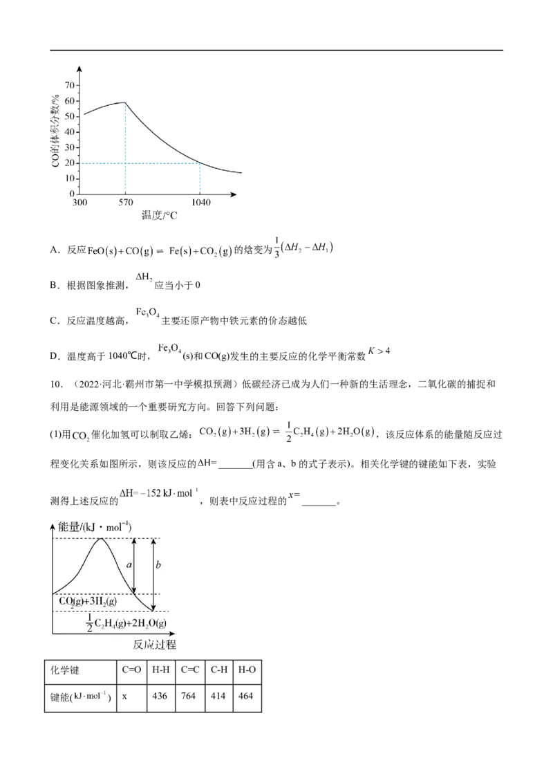 高考解密06化学反应与能量变化（分层训练）-高频考点解密2023年高考化学二轮复习讲义+分层训练（新高考专用）（原卷版）_05高考化学_新高考复习资料_2023年新高考资料_二轮复习
