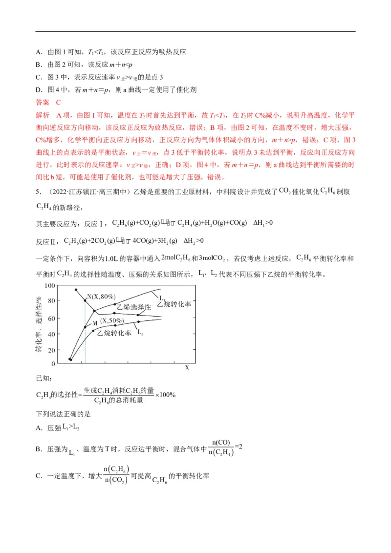 重难点12化学反应速率与化学平衡图表分析（解析版）_05高考化学_新高考复习资料_2023年新高考资料_专项复习_2023年高考化学热点&middot;重点&middot;难点专练（新高考专用）
