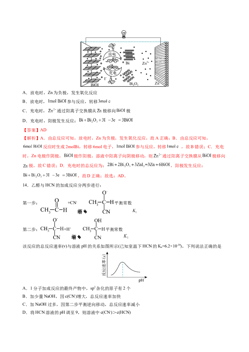 黄金卷04-赢在高考&middot;黄金8卷备战2024年高考化学模拟卷（山东专用）（解析版）_05高考化学_2024年新高考资料_4.2024高考模拟预测试卷