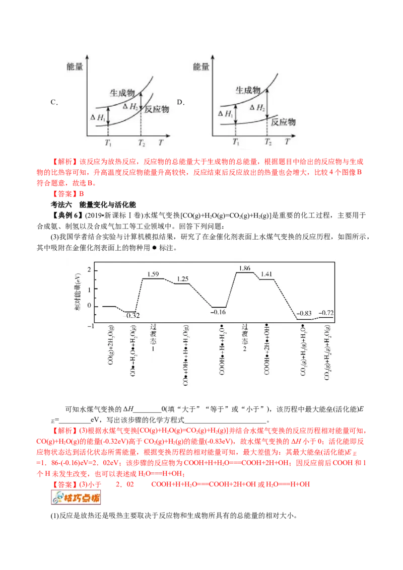解密08化学反应与能量(讲义)-高频考点解密2021年高考化学二轮复习讲义+分层训练_05高考化学_新高考复习资料_2021新高考资料