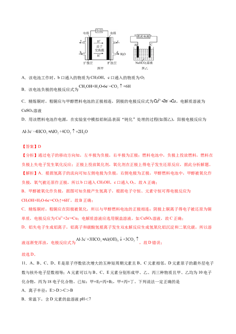 黄金卷03-赢在高考&middot;黄金8卷备战2024年高考化学模拟卷（河北专用）（解析版）_05高考化学_2024年新高考资料_4.2024高考模拟预测试卷